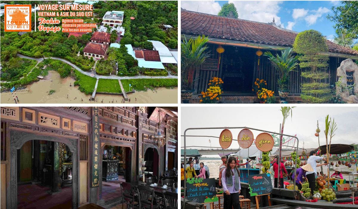 les plus beaux villages au Vietnam du Sud Village traditionnel Dong Hoa Hiep Maisons anciennes et vergers du M&eacute;kong